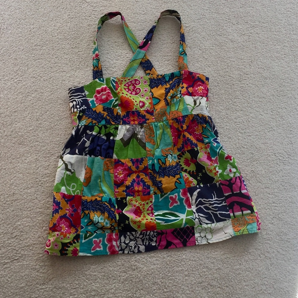 J. Crew patchwork tank